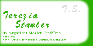 terezia stamler business card